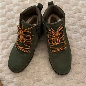 UGG Olive Suede Ankle Boots